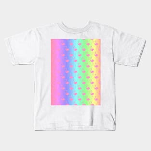 Rainbows And Flamingos Kids T-Shirt